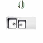 سینک استیل البرز كريستال سفید