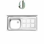 سینک ایلیا استیل روکار مدل 122