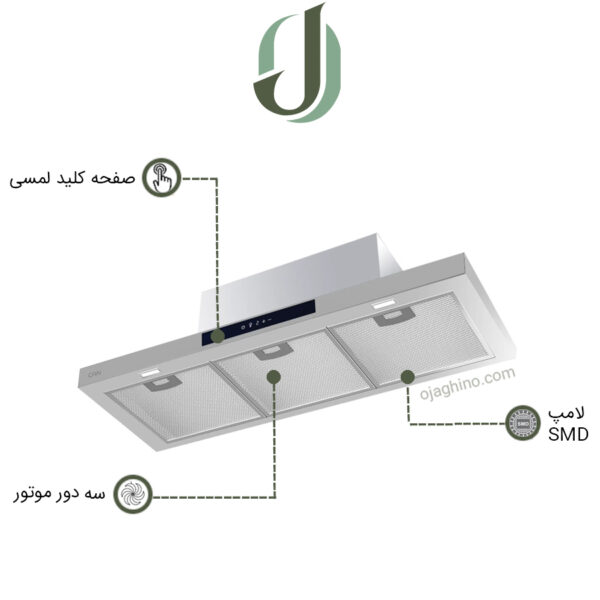 هود مخفی کن مدل 1450 استیل