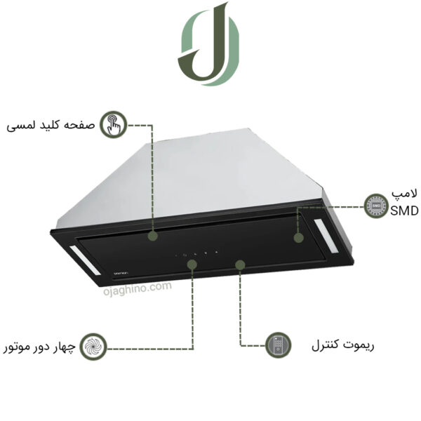هود مخفی پرنیان استیل مدل PH 4703