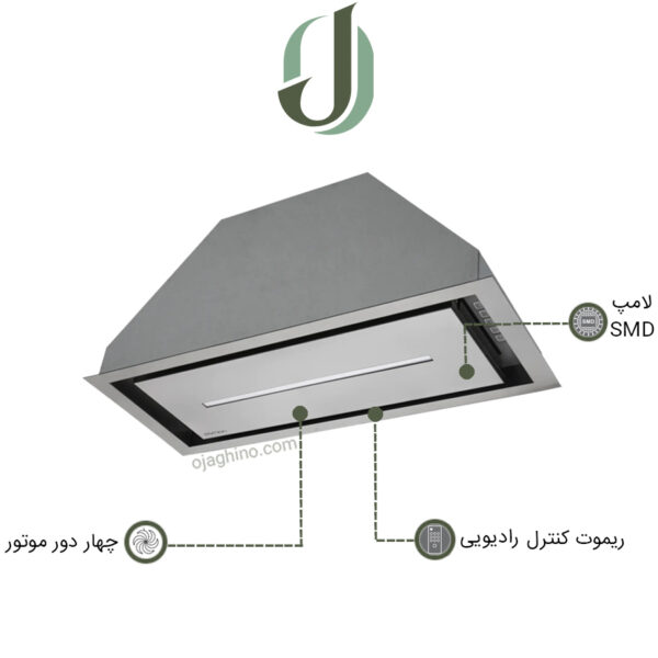 هود مخفی پرنیان استیل مدل PH 4706