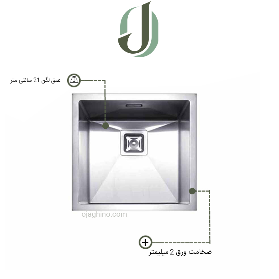 سینک-توربولاین-40-2 سینک ظرفشویی توربولاین مدل 40