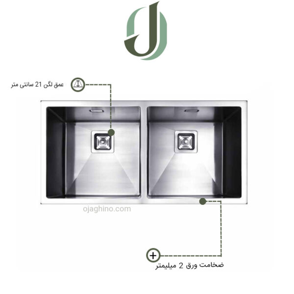 سینک ظرفشویی توربولاین مدل D40