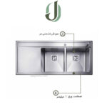 سینک ظرفشویی توربولاین مدل دیون