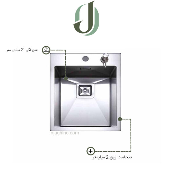 سینک ظرفشویی توربولاین مدل F34