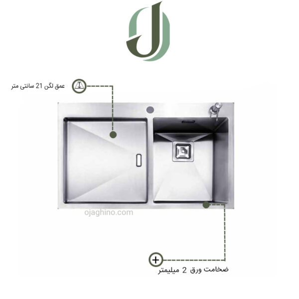 سینک ظرفشویی توربولاین مدل F34T