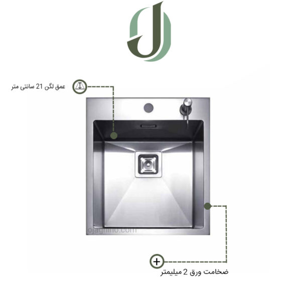 سینک ظرفشویی توربولاین مدل F40