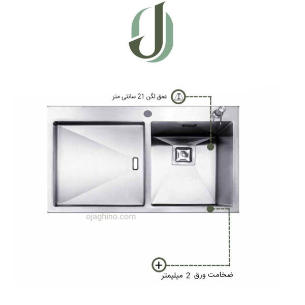 سینک ظرفشویی توربولاین مدل F40T