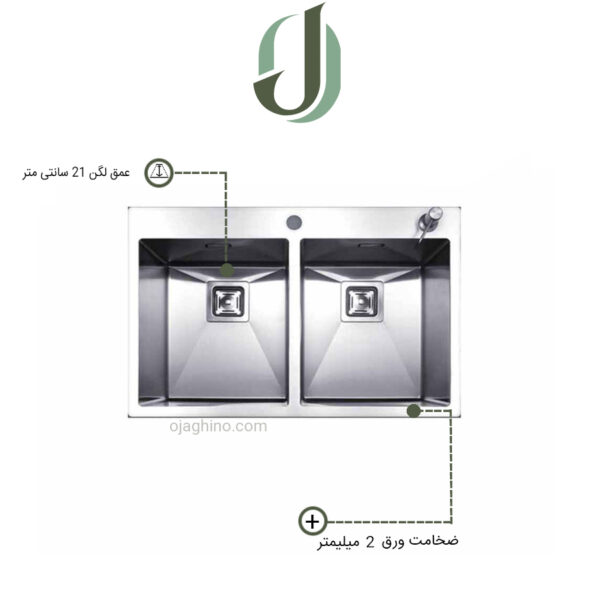 سینک ظرفشویی توربولاین مدل FD40