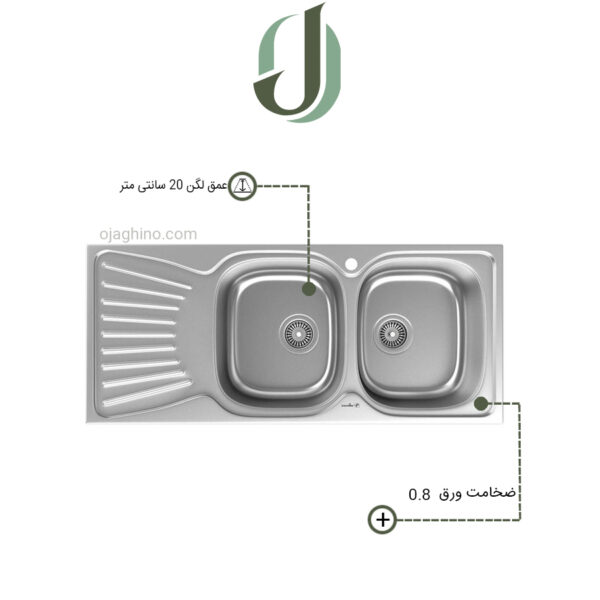 سینک توکار داتیس مدل 125