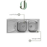 سینک توکار داتیس مدل 127
