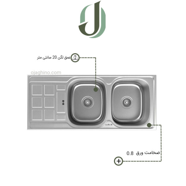 سینک توکار داتیس مدل 134