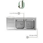 سینک توکار داتیس مدل 180