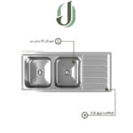 سینک توکار داتیس مدل 196