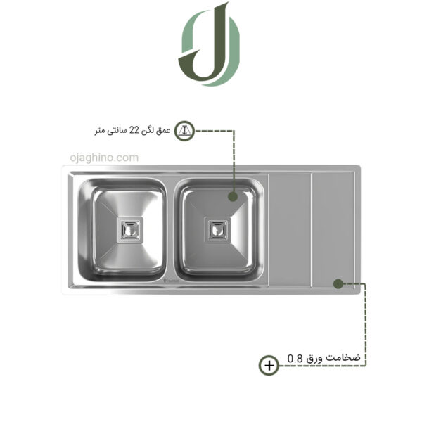 سینک توکار داتیس مدل 197