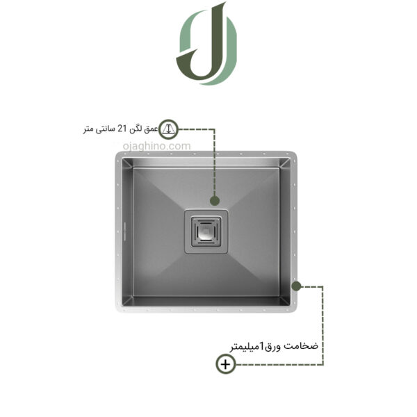 سینک زیرکار داتیس مدل 40*40