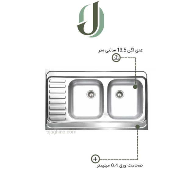 سینک ظرفشویی نگین الماس مدل SA27