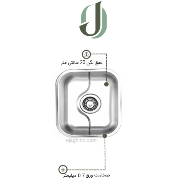 سینک ظرفشویی نگین الماس مدل SA30