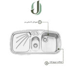 سینک پرنیان استیل توکار مدل PS 1206