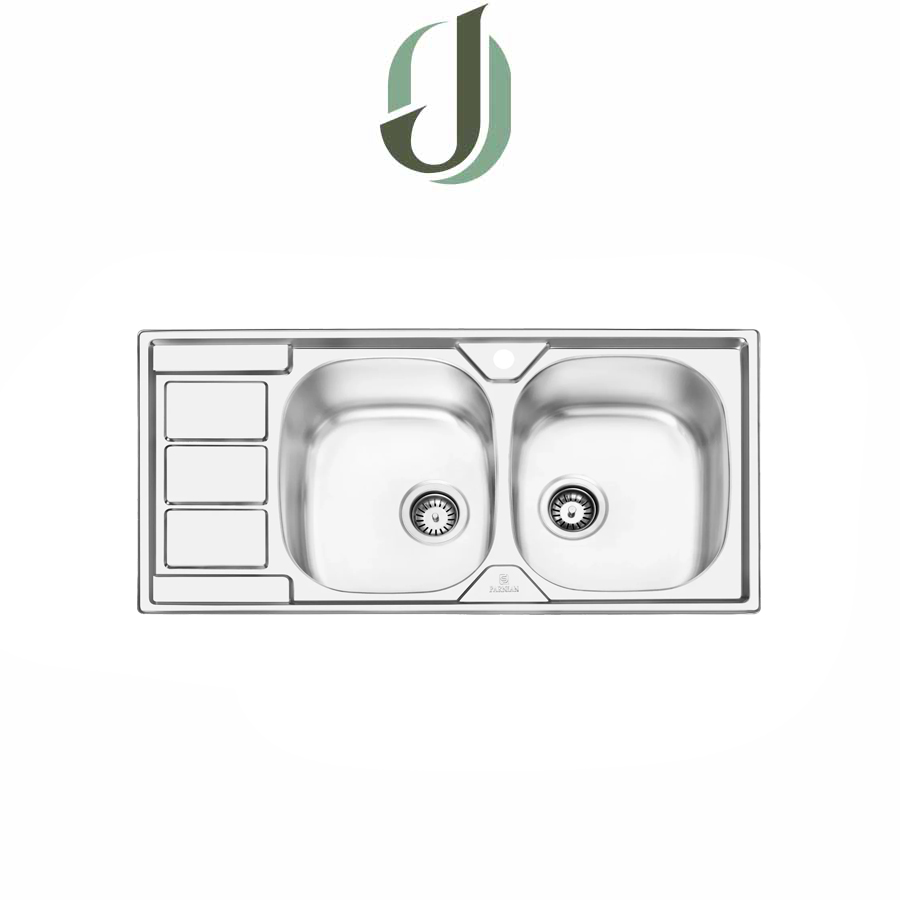 سینک-پرنیان-استیل-ps-1217-1 سینک پرنیان استیل توکار مدل PS 1217