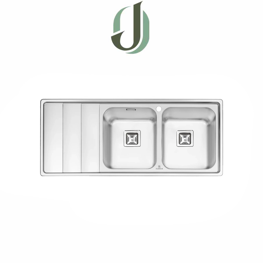 سینک-پرنیان-استیل-ps-1221-1 سینک پرنیان استیل توکار مدل PS 1221