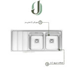 سینک پرنیان استیل توکار مدل PS 1221