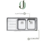 سینک پرنیان استیل توکار مدل PS 1226