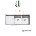 سینک پرنیان استیل توکار مدل PS 1227