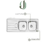 سینک پرنیان استیل توکار مدل PS 2201