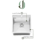 سینک پرنیان استیل توکار مدل PS 4206