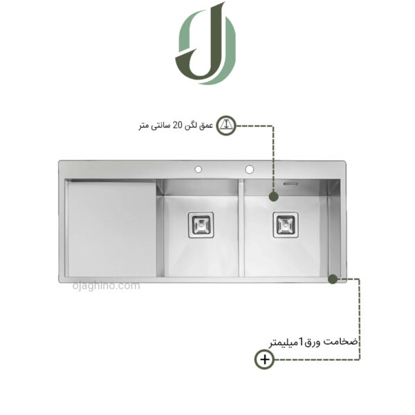 سینک پرنیان استیل توکار مدل PS 4230