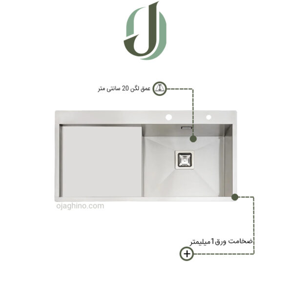 سینک پرنیان استیل توکار مدل PS 4231