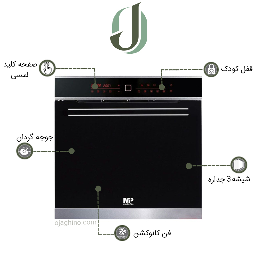 فر-توکار-مسترپلاس-o301fb-2 فر توکار مستر پلاس مدل O 301FB