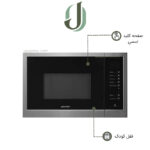 مایکروویو پرنیان استیل مدل PM 3105